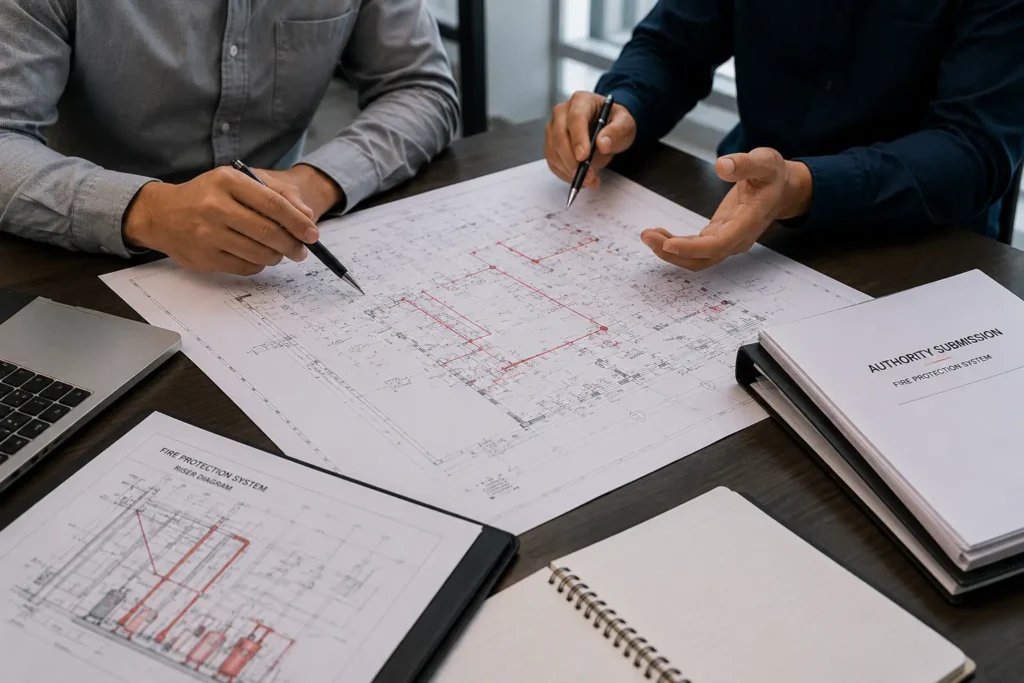 Fire protection system design and authority submission planning in Malaysia