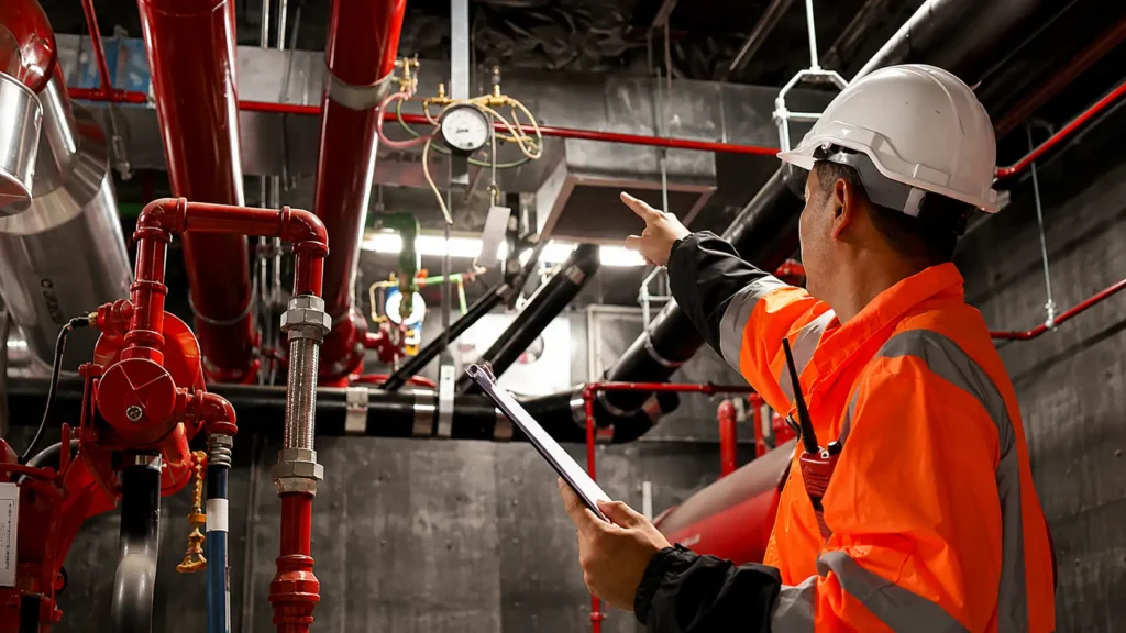 Fire protection system inspection and compliance check in Malaysia