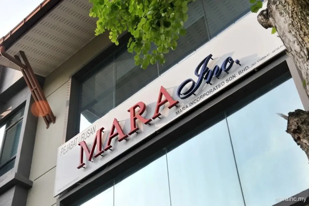MARA Incorporated Sdn. Bhd. building signage